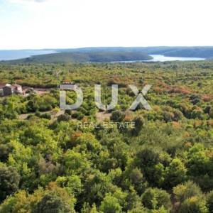 ISTRA, RABAC - Zemljište s građevinskom dozvolom i pogledom na more