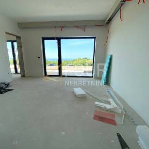 Istra, Rakalj, novogradnja, kuća s bazenom i pogledom na more