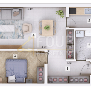 Istra, Rovinj - okolica, moderna novogradnja, 66.50m2, 1s+db, terasa
