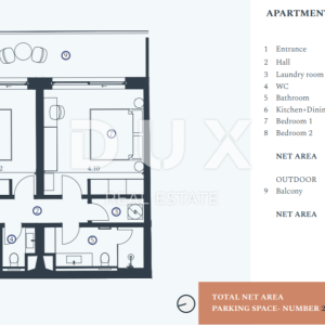 ISTRA, SAVUDRIJA - Moderan apartman blizu mora C33