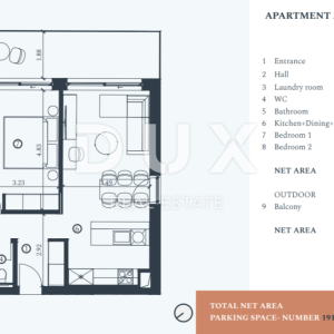 ISTRA, SAVUDRIJA - Moderan apartman blizu mora A49
