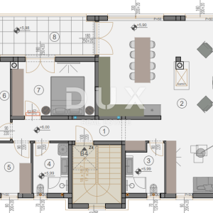 ISTRA, ŠTINJAN - Penthouse s 3 spavaće sobe i prekrasnim pogledom na more!