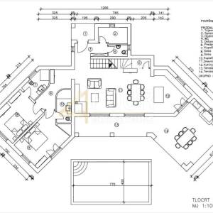 Istra, Svetvinčenat, građevinsko zemljište 980m2 za vilu s bazenom