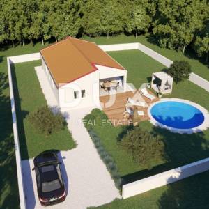 ISTRA, TINJAN - Montažna prizemnica s bazenom 