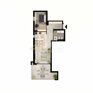 Istra, Umag novogradnja, 1s+db, 68,80m2, terasa