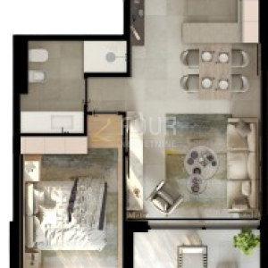 Istra, Umag novogradnja, 1s+db, 58,80m2, terasa