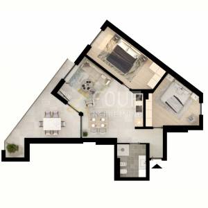 Istra, Umag novogradnja, 2s+db, 86.60m2, terasa