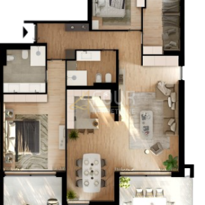 Istra, Umag novogradnja, 3s+db, 133.60m2, terasa
