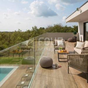 Istra, Višnjan, dizajnerska vila s bazenom i wellness zonom