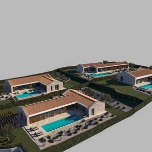 ISTRA, VIŠNJAN - Moderna prizemnica s pogledom na more