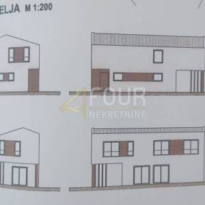Istra, Vodnjan - okolica, građevinsko zemljište s projektom kuće s bazenom
