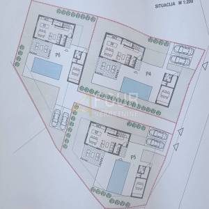 Istra, Vodnjan - okolica, građevinsko zemljište s projektom kuće s bazenom