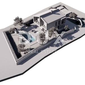 ISTRA,POREČ - Građevinsko zemljište s projektom za modernu vilu u okolici Poreča
