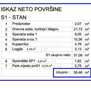 ISTRA,PULA- Stan 55,46 m2 u prizemlju!