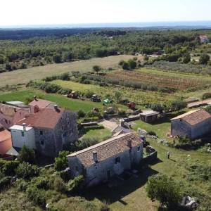 ISTRA,VIŠNJAN - Kamena starina s prostranom okućnicom