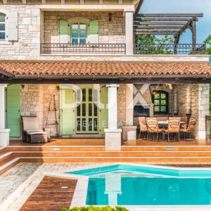 ISTRA,VIŠNJAN - Luksuzna kamena vila s bazenom