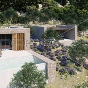 Jedinstveno zemljište s projektom luksuzne vile na otoku Korčuli