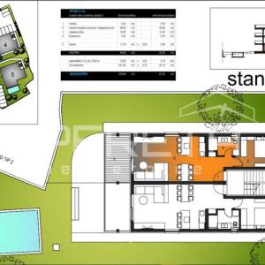 Jednosobni stan 2.1a u urbanoj vili, novogradnja, 87,54 m2, Okrug Gornji, Čiovo,