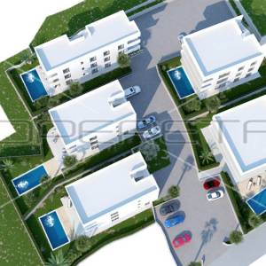 Jednosobni stan 3.2a u urbanoj vili, novogradnja, 65,91 m2, Okrug Gornji, Čiovo,