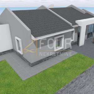 Kastav, građevinsko zemljište, 664m2, projekt kuće s bazenom