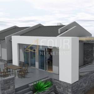 Kastav, građevinsko zemljište, 615m2, projekt kuće s bazenom