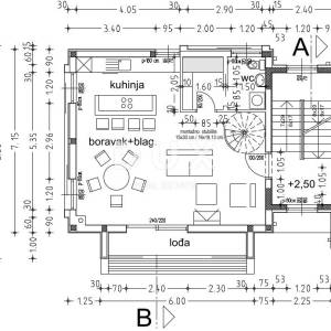 KASTAV, RUBEŠI- dvojna kuća 150m2, DB+3S s pogledom na more i garažom + okoliš 200m2 - SW