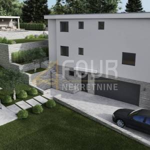 Kostrena, zemljište 898m2 s građevinskom dozvolom