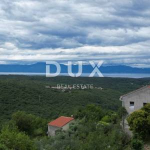 KRK, DOBRINJ - samostojeća kuća 135m2 s pogledom na more + okoliš 150m2