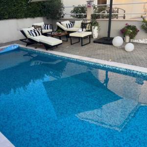 Krk, Šilo, 46m2, stan s bazenom i pogledom na more