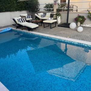 Krk, Šilo, 46m2, stan s bazenom i pogledom na more