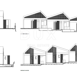 LABIN, SVETA MARINA- 2 građevinska zemljišta 935m2 sa starom kućom, pogledom na more i 2 idejna projekta