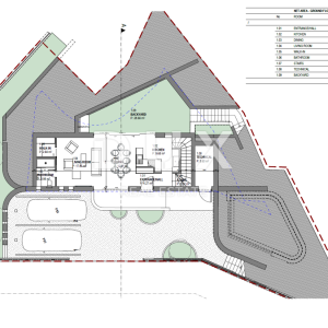 LABIN, SVETA MARINA- 2 građevinska zemljišta 935m2 sa starom kućom, pogledom na more i 2 idejna projekta