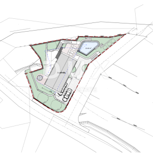 LABIN, SVETA MARINA- građevinsko zemljišto 435m2 sa starom kućom, s pogledom na more i idejnim projektom