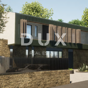 LABIN, SVETA MARINA- građevinsko zemljišto 435m2 sa starom kućom, s pogledom na more i idejnim projektom