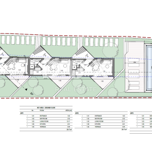 LABIN, SVETA MARINA- građevinsko zemljište 500m2 s pogledom na more i idejnim projektom
