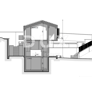 LABIN, SVETA MARINA- građevinsko zemljište 500m2 s pogledom na more i idejnim projektom