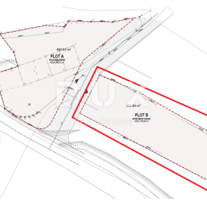 LABIN, SVETA MARINA- građevinsko zemljište 500m2 s pogledom na more i idejnim projektom