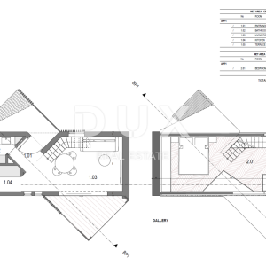 LABIN, SVETA MARINA- stara kuća s građevinskim zemljištem 935m2, pogledom na more i 2 idejna projekta