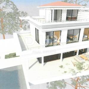 LOVRAN, LIGANJ - zemljište S GRAĐEVNOM DOZVOLOM!!!! 1038m2 s panoramskim pogledom na more za stambenu zgradu - stanove - apartm...