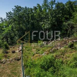Lovran - okolica,  zemljište 1.398m2, pogled na more