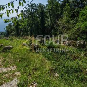 Lovran - okolica,  zemljište 1.398m2, pogled na more
