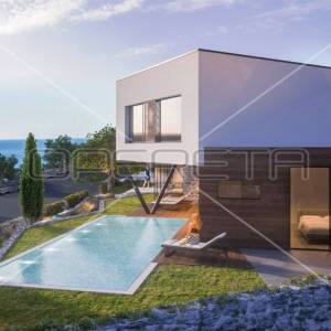 Luksuzna vila na uzvisini s modernim sadržajem i bazenom, Vodice
