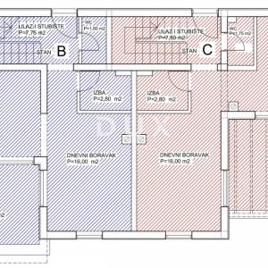 MALI LOŠINJ - Dvoetažni stan 100 m2, kaskadni vrt, parking, blizu mora
