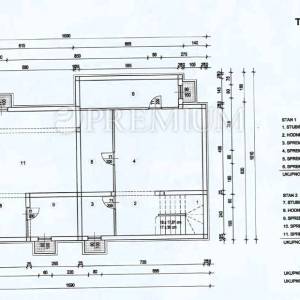 Malinska, građevinsko zemljište s projektom za dvojnu kuću
