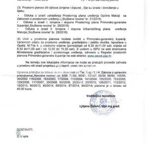MATULJI – građevinsko zemljište površine 2838m2 za obiteljsku kuću / stambenu zgradu – stanove