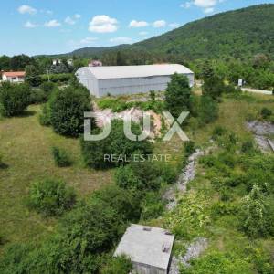MATULJI, JURDANI, RUPA- građevinsko zemljište 9000m2 s GRAĐ. DOZVOLOM za halu i poslovno stambenu zgradu