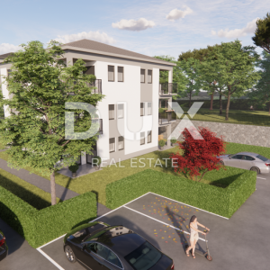 MATULJI, JUŠIĆI, JURDANI- stan 2. kat 83,43 m2 u novogradnji DB+2S s okućnicom 