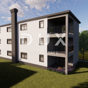 MATULJI, JUŠIĆI, JURDANI- stan 2. kat 83,43 m2 u novogradnji DB+2S s okućnicom 