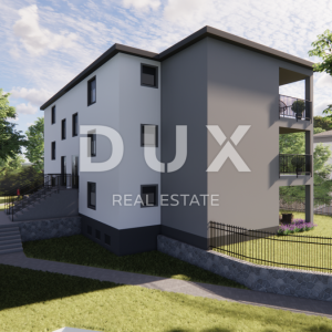 MATULJI, JUŠIĆI, JURDANI- stan 1. kat 80,12 m2 u novogradnji DB+2S s okućnicom 