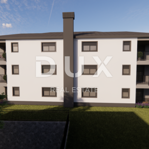 MATULJI, JUŠIĆI, JURDANI- stan prizemlje 84,08 m2 u novogradnji DB+2S s okućnicom